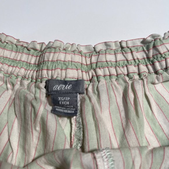 Aerie Pajama Shorts Lightweight Striped Pastel Colours Size Extra Small - Picture 4 of 8